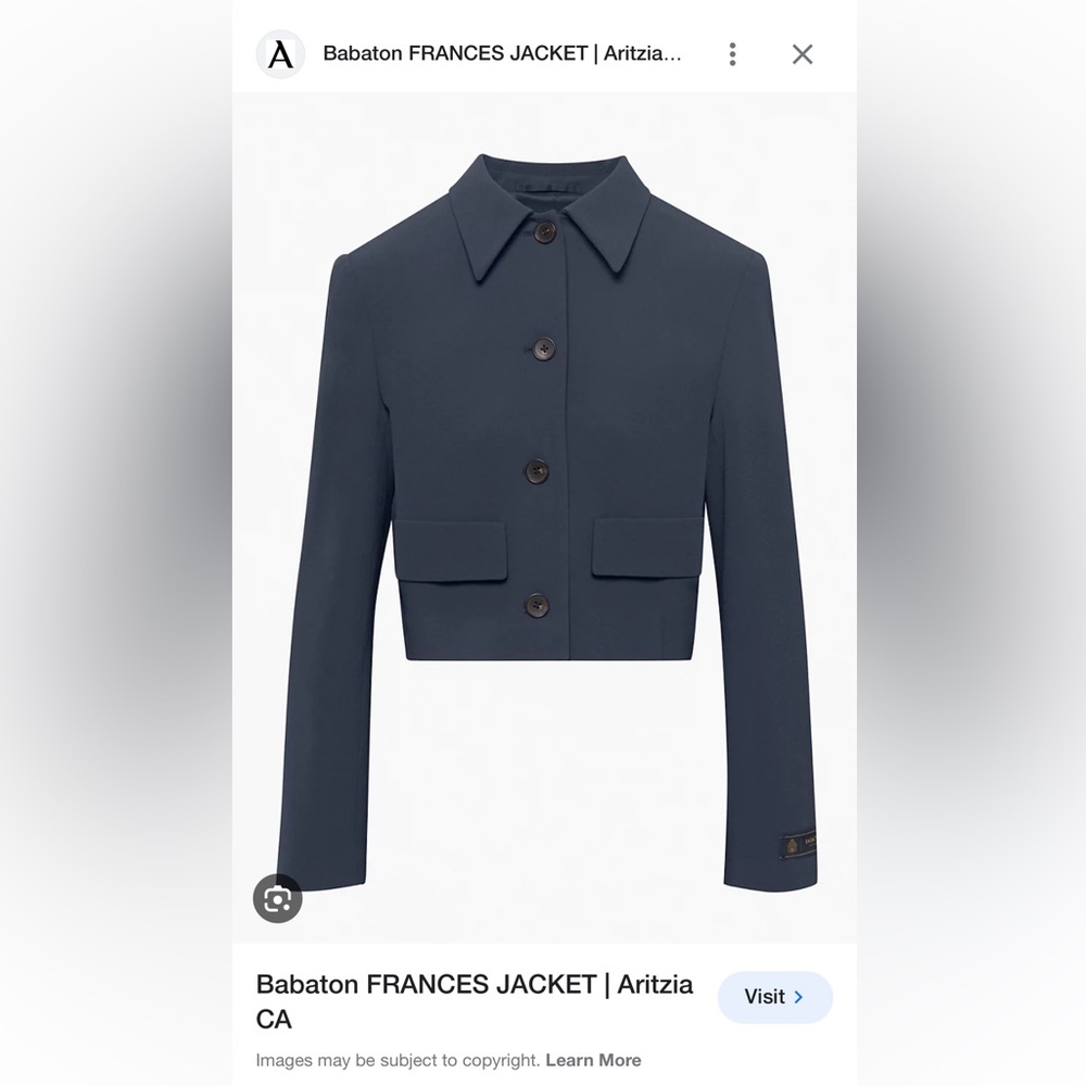 nwt babaton navy blazer